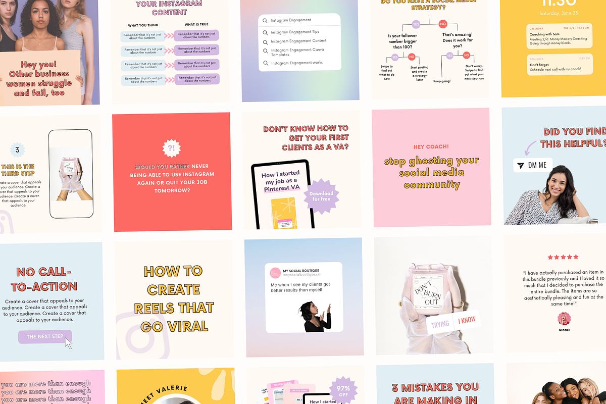 Organic Instagram Growth Kit, a Social Media Template by My Social Boutique (Photo 4 of 12)