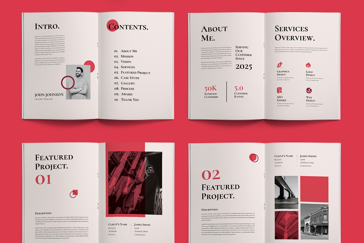 Minimal And Creative Portfolio, a Brochure Template by ContestDesign (Photo 2 of 3)