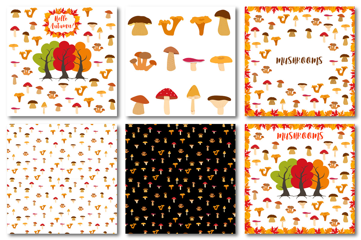 Big autumn set of patterns, a Pattern Graphic by Orangepencil (Photo 3 of 7)