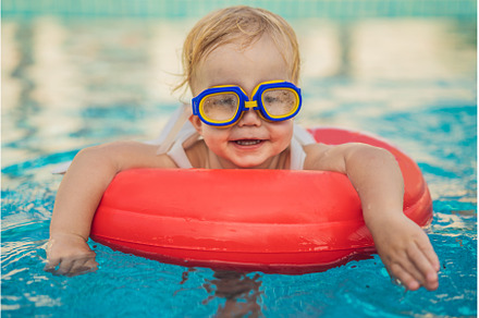 Activities on the pool, children, a Nature Photo by Elizaveta Galitskaya