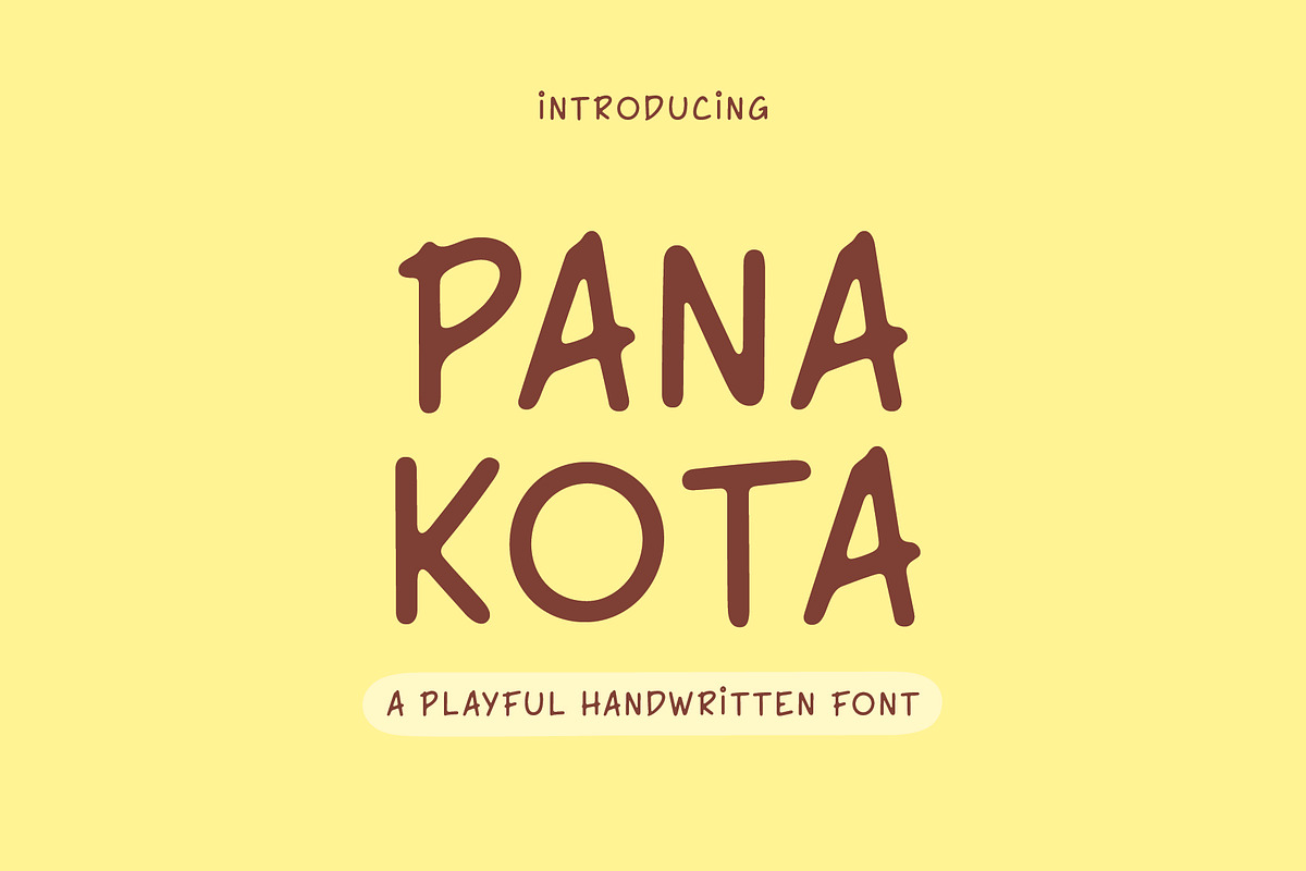 Panakota - Handwritten Font, a Handwritten Font by Pikgura (Photo 1 of 7)