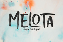 MELOTA Playful Brush Font