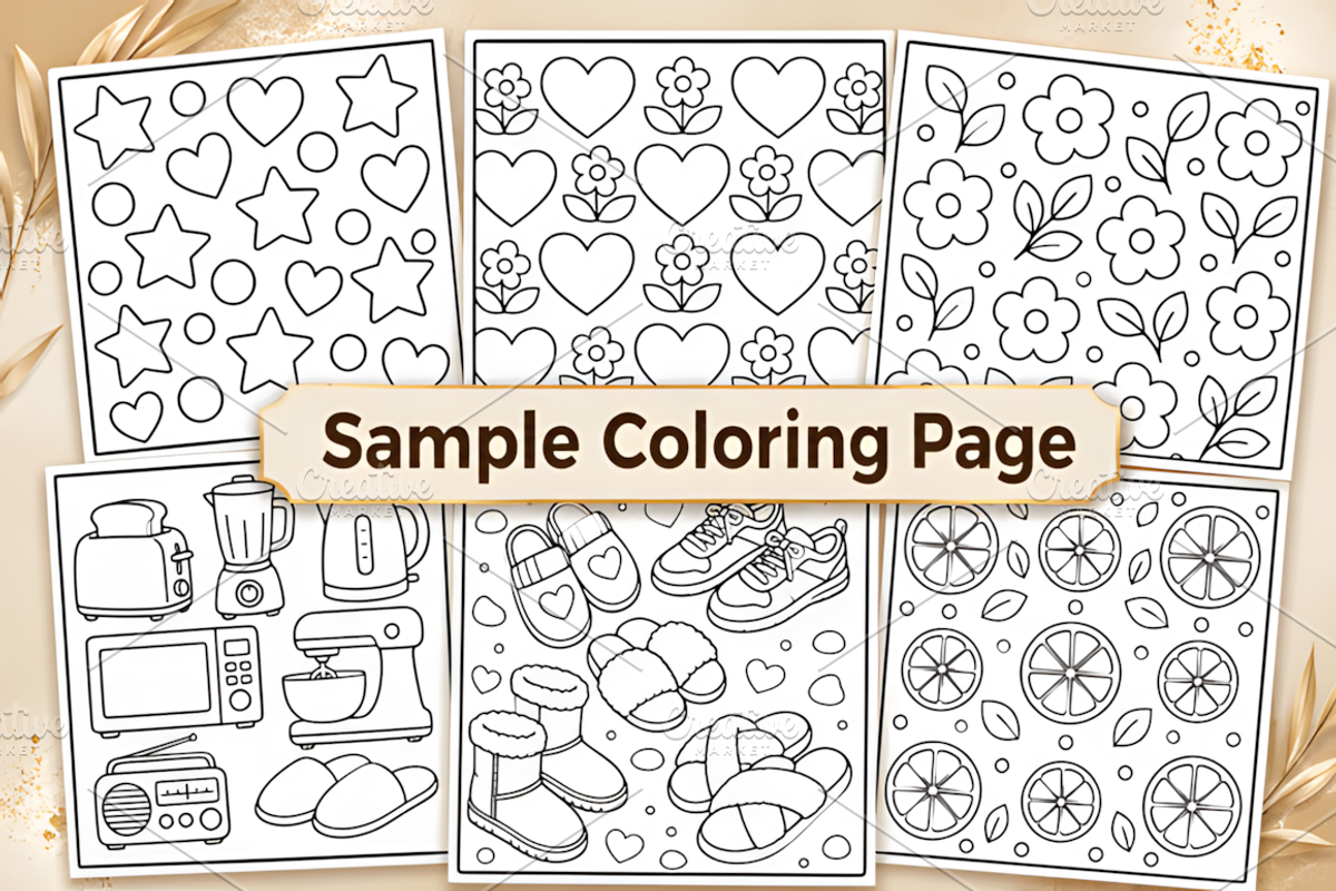 Bold Easy Pattern Coloring Book, a Pattern Graphic by Ink Gallery (Photo 3 of 3)