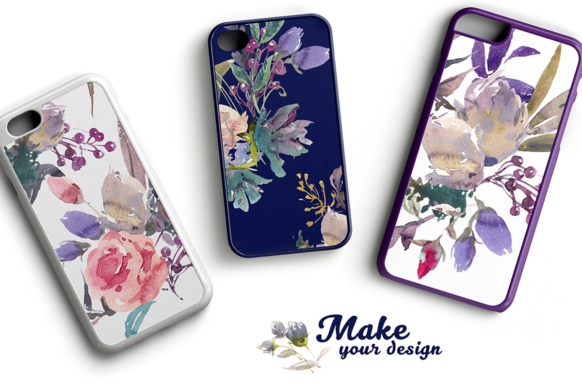 Meadow watercolor floral set, a Decorative Illustration by Tamaretto (Photo 2 of 8)