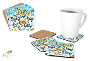 Watercolor Butterflies 24 Patterns