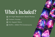 24 Illuminated Triangle Wallpapers, a Wallpaper Graphic by Incomelion (Thumbnail 2 of 6)