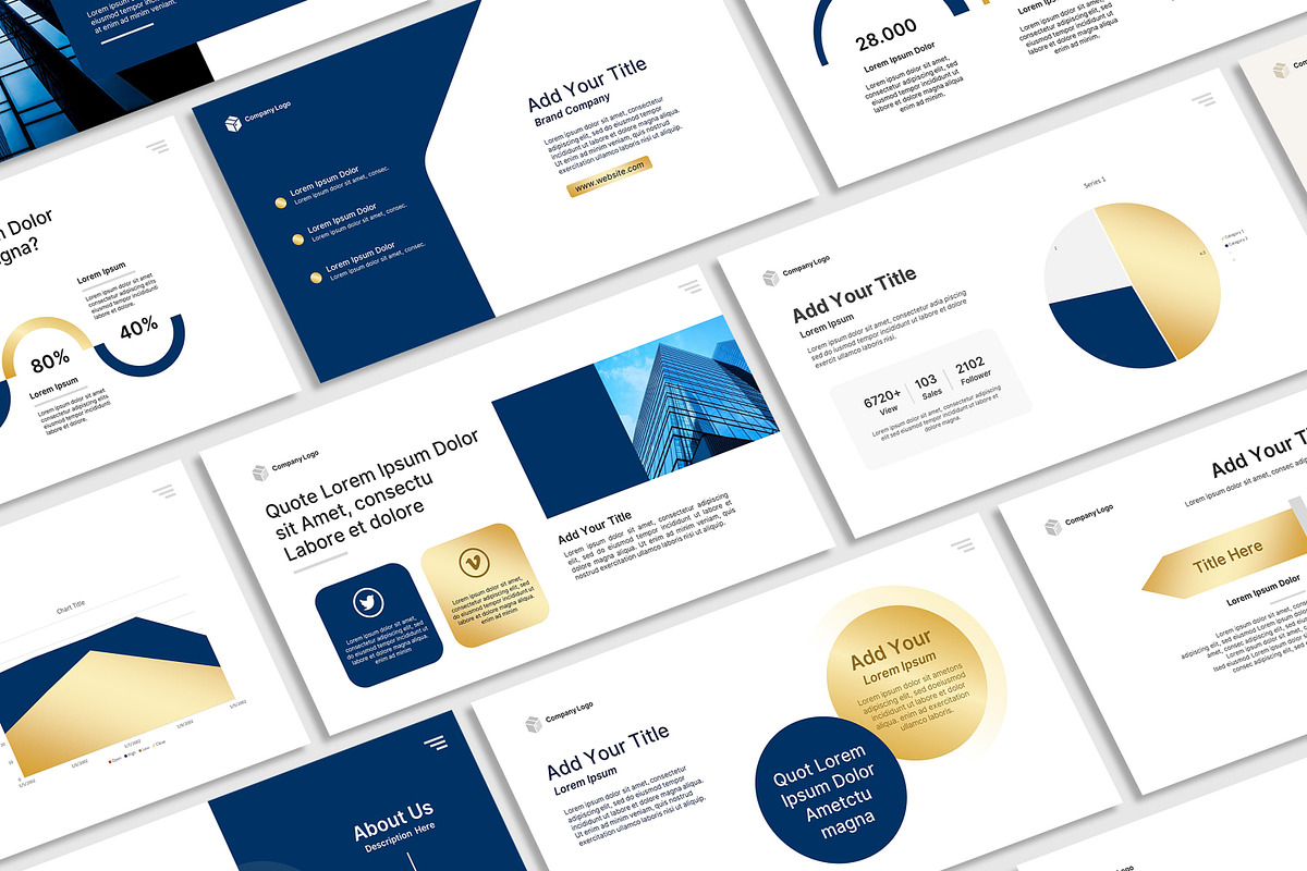 Elegant Business PowerPoint Template, a Presentation Template by SKY CREATION (Photo 5 of 6)