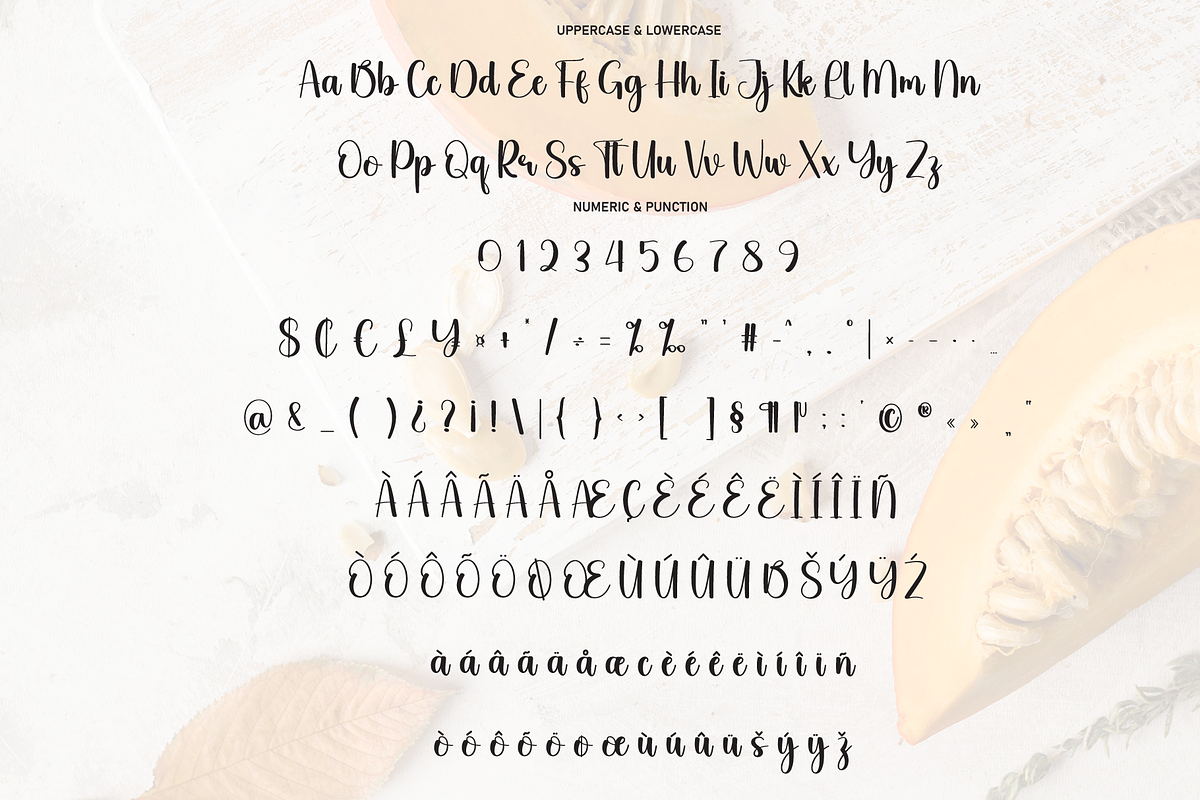 Pumpkin | Script Font, a Handwritten Font by Scratchones (Photo 7 of 8)