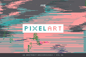 Pixel Art Colorful Backgrounds V01