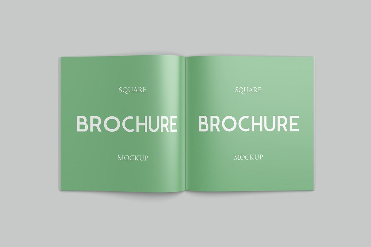 Square Brochure Mockup, a Print Template by graphiccrew (Photo 8 of 9)
