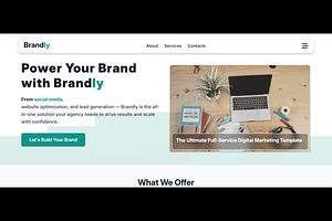 Brandly – Digital Marketing Template, a Templates & Theme by EmmanuelNdeche