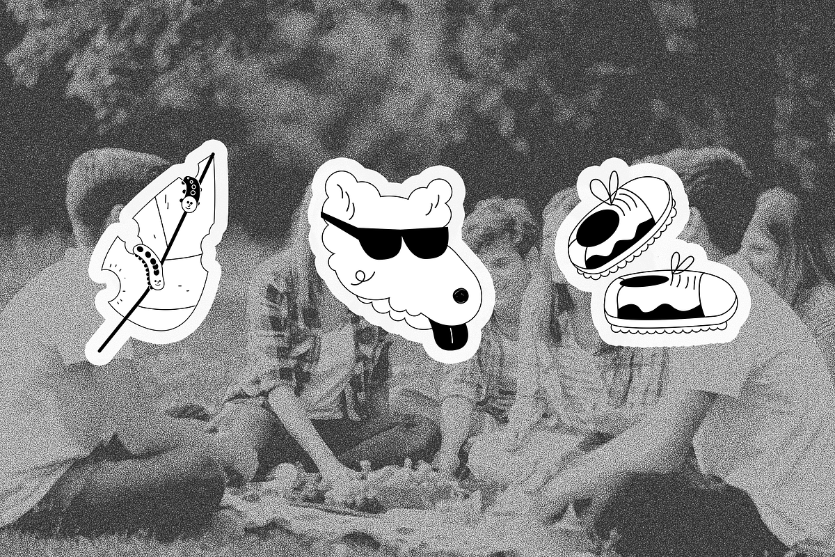 Summer Picnic. Line Graphic, a Person Illustration by Schumacher Shop (Photo 3 of 13)