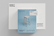 Book, Poster, Business Card Mockup, a Books & Magazine Mockup by Muhazdinata (Thumbnail 4 of 5)