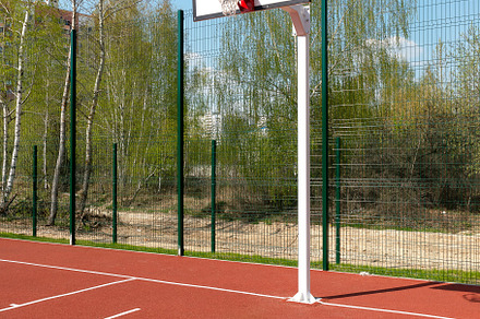 Outdoor basketball court
