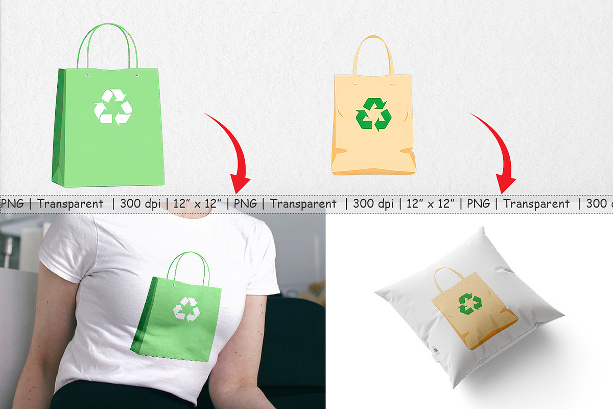 Eco Bag Clipart, a Graphic by Artnoy (Photo 3 of 5)