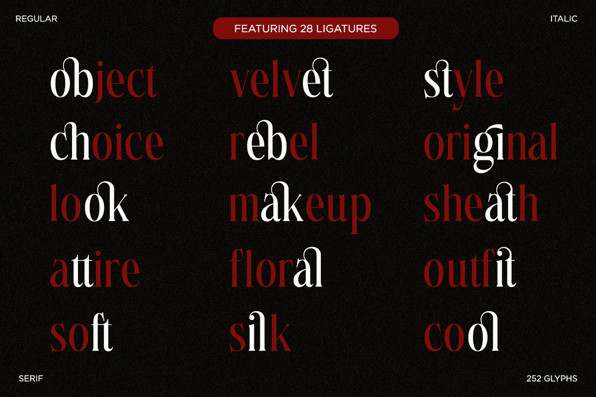 A Stylish Serif - Petrichor, a Serif Font by RagamKata (Photo 5 of 10)