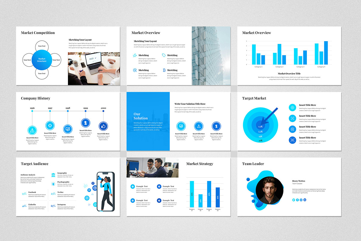 Marketing Plan PowerPoint Template, a Presentation Template by Design Vault (Photo 3 of 5)