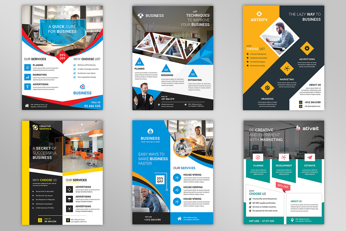Corporate Business Flyers Bundle, a Flyer Template by Imagine Design Studio (Photo 6 of 34)
