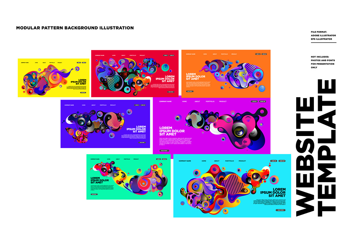 100 Modular Pattern Illustration, a Decorative Illustration by singpentinkhappy (Photo 9 of 10)