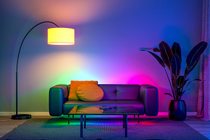 Modern living room with ambient LED, an Architecture Photo by Pozitivo