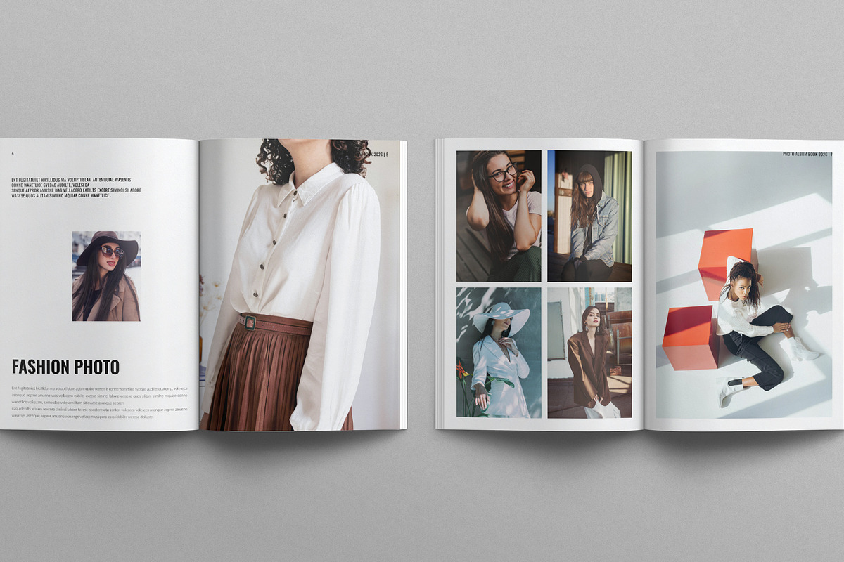 Photo Album Book Template, a Magazine Template by E-Type (Photo 3 of 8)