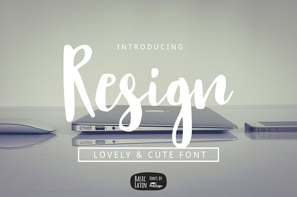Resign Modern Brush Font preview 6