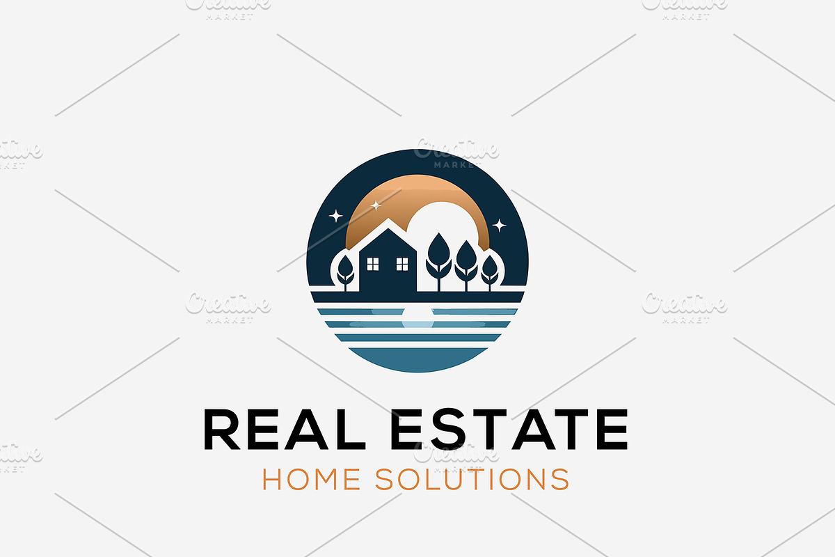 Logo for real estate home solutions, a Branding & Logo Template by efuturestudio