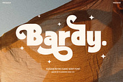 Bardy-Elegant Retro Sans Serif Font, a Sans Serif Font by Flawless And Co (Thumbnail 1 of 11)
