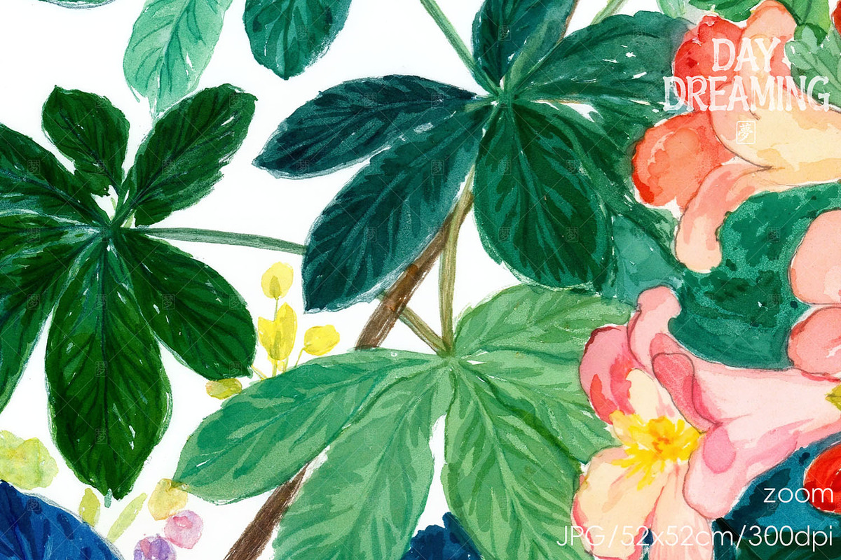 Fresh Botanical Watercolor, a Decorative Illustration by yahu88studio (Photo 2 of 3)