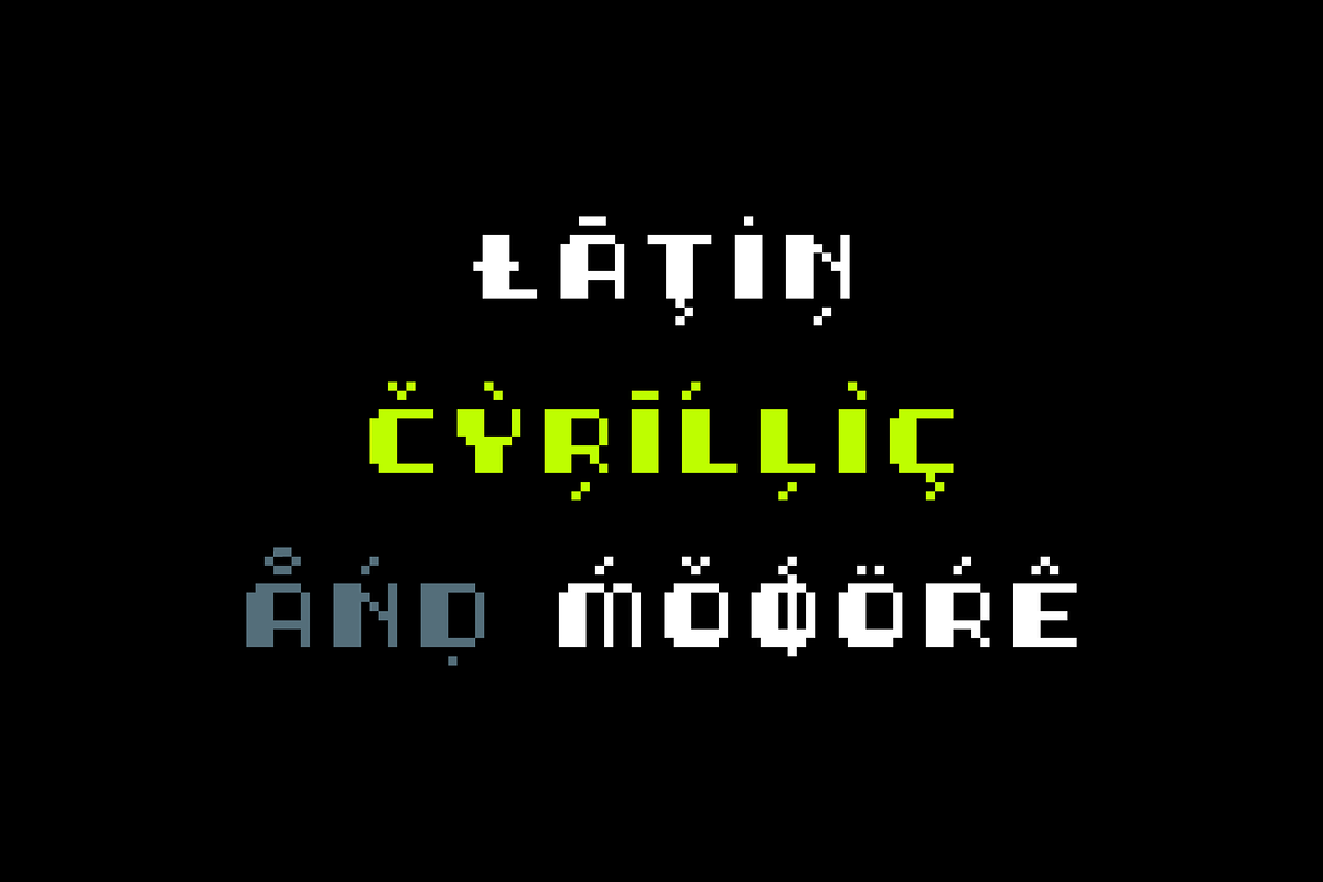 Helicopter – Pixel Display Typeface, a Font by alpercakici (Photo 3 of 14)