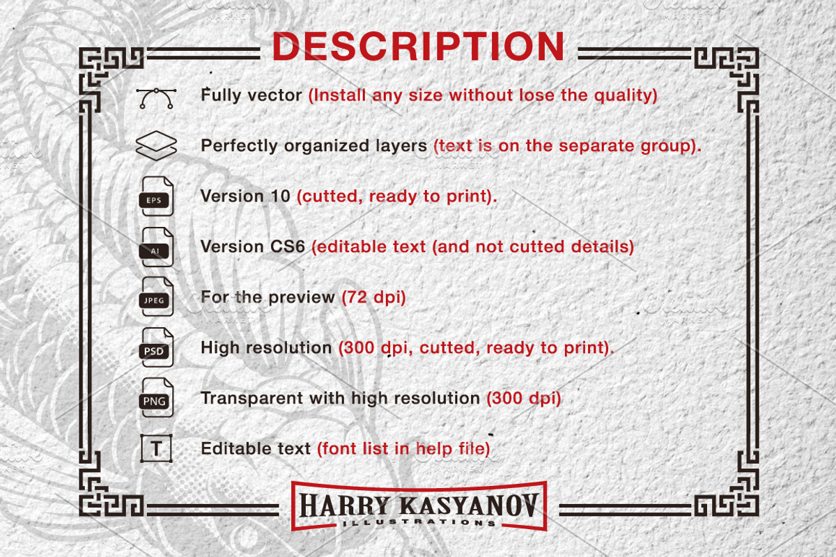 Samurai Design Bundle, an Illustration by Harry Kasyanov (Photo 4 of 8)