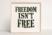 Freedom Isn't Free SVG, an Illustration by Awieee1 (Thumbnail 4 of 4)