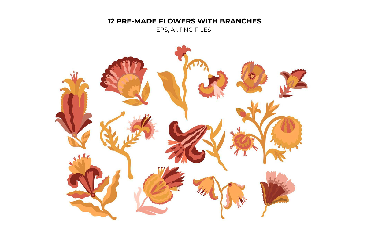 Floral Patterns Vector Clipart PNG, a Pattern Graphic by ARTMIRU (Photo 3 of 15)