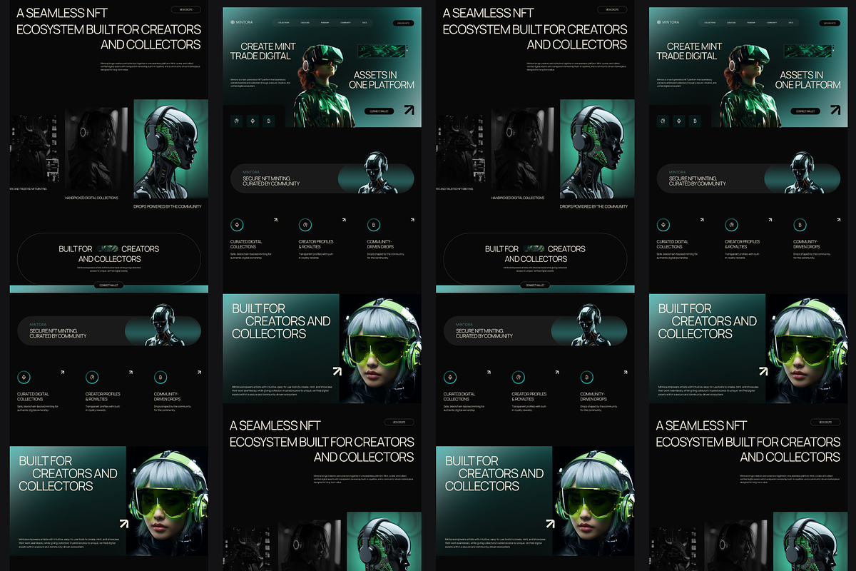 Figma NFT Landing Page, a Landing Page Template by Musara (Photo 4 of 6)