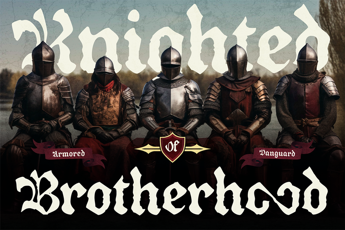Bladfour - Epic Blackletter Typeface, a Blackletter Font by Burntilldead (Photo 8 of 11)