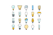 Different types of light bulbs and, an Object Graphic by pikepicture (Thumbnail 1 of 3)