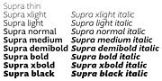 Supra, a Sans Serif Font by Wiescher-Design (Thumbnail 8 of 8)