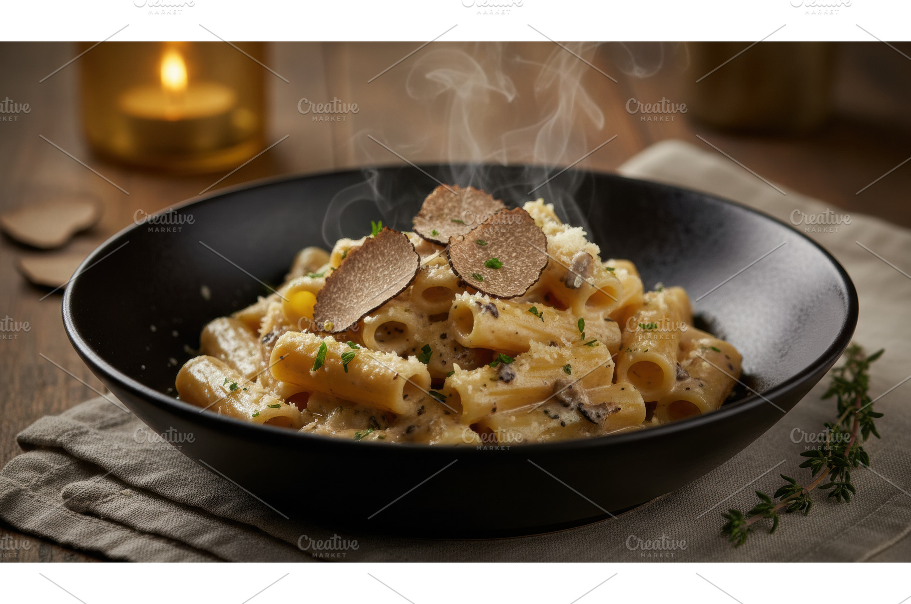 A warm bowl of creamy truffle, a Food & Drink Photo by Igor Tichonow