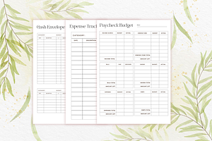 Paycheck Budget Planner Canva PDF