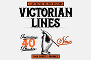 Victorian Lines Vector Brush Kit, a Brush Add-On by MightySHORT (Thumbnail 2 of 7)
