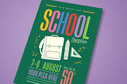 School Supplies Sale Flyer, a Flyer Template by megarez (Thumbnail 2 of 3)