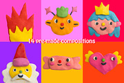 PLASTISINE CHRISTMAS-90s 3D STICKER, an Illustration by okchizh (Thumbnail 5 of 11)