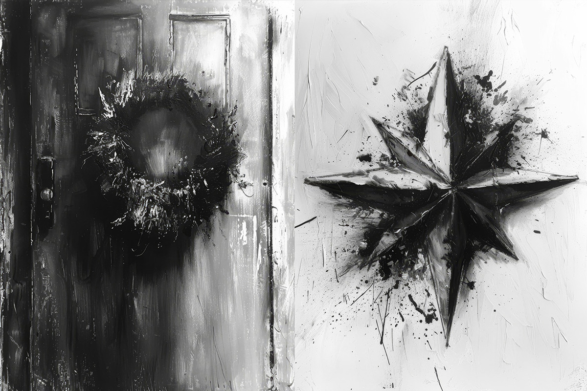 Dark Christmas - 141 images, a Seasonal Illustration by Handmadefont (Photo 18 of 19)