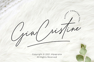 Gia Cristine -Elegant Signature Font