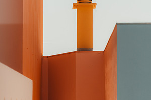 Orange Architecture and Chimney, an Architecture Photo by SkyNext