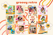 GROOVY RETRO  / Social Media Pack, a Social Media Template by TatianaBannikova (Thumbnail 4 of 7)