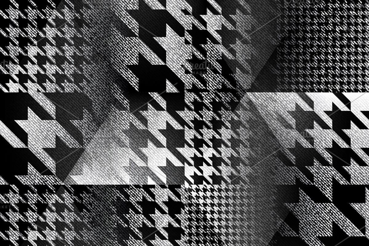 Seamless hound's-tooth patterns, a Pattern Graphic by tkdesign (Photo 2 of 7)