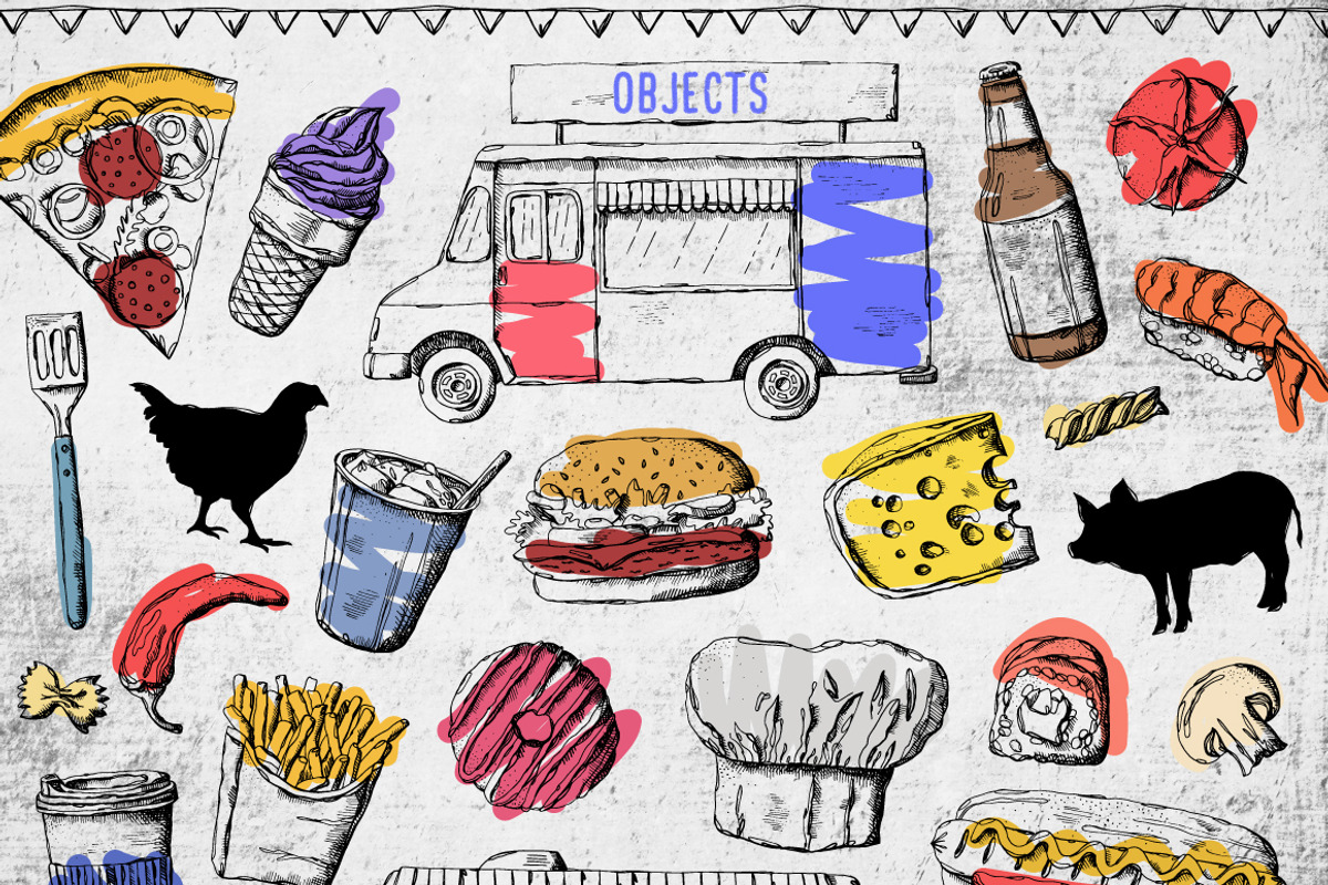 Food Truck Collection, a Food Illustration by Julia Dreams (Photo 6 of 7)