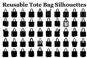 Reusable Tote Bag Minimal Silhouette, an Illustration by musafir_fashion (Thumbnail 1 of 14)