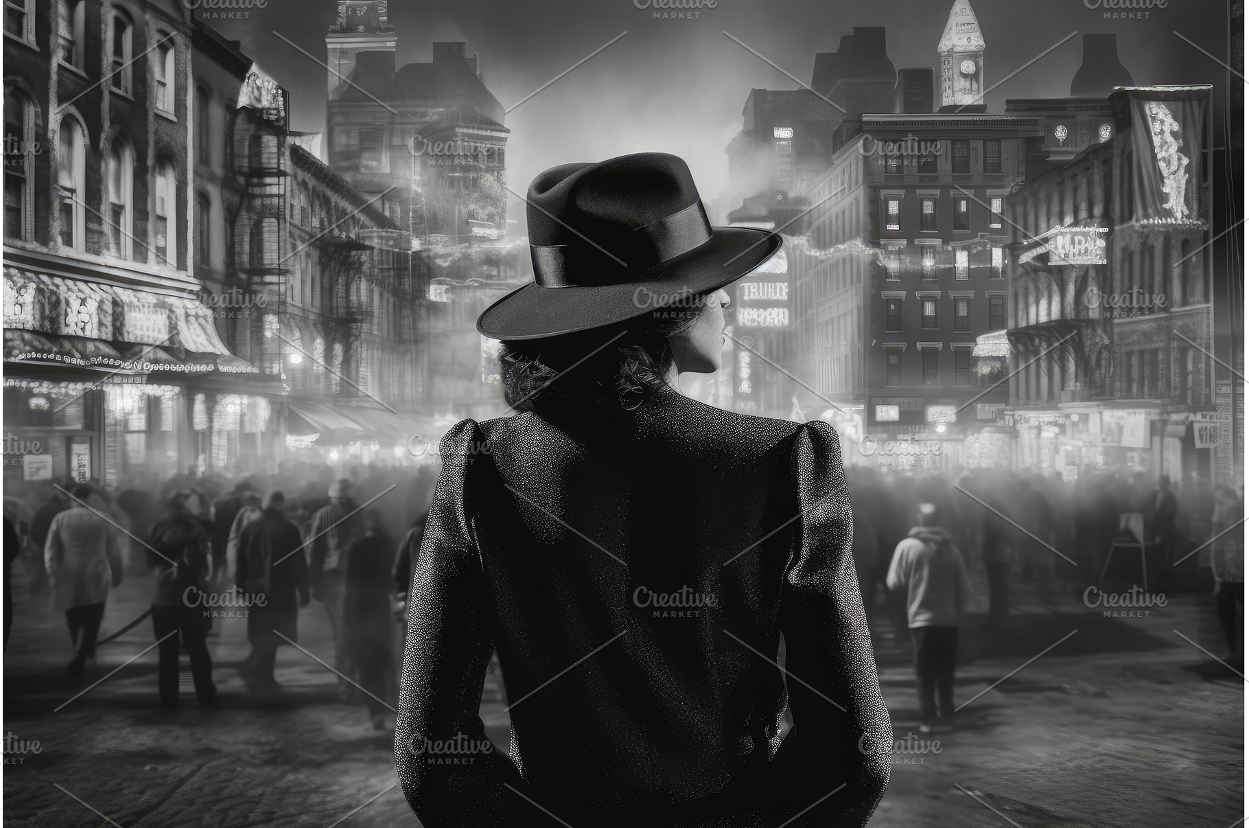 Gangster woman 1920 year. Generate, a Person Photo by Ylivdesign